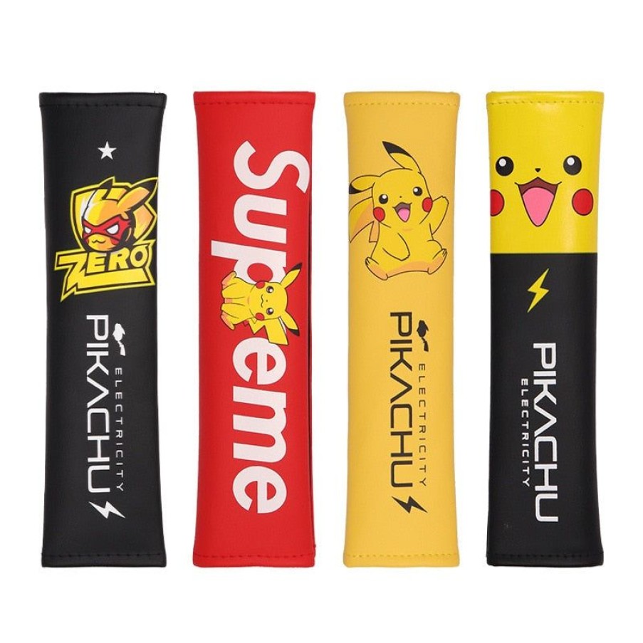 Pokemon Merch PKM  | Auto Sitzgurt Cover Im Pikachu Oder Pokemon Design